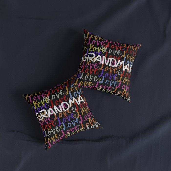 Grandma's Love Square Pillow - Image 3