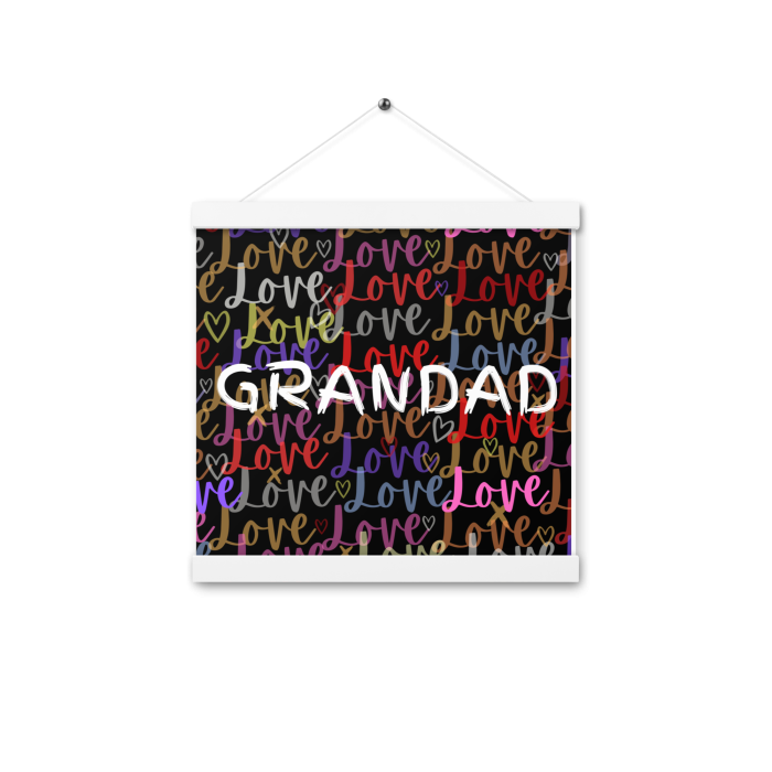 Grandad's Love Memory Poster - Personalized Artwork