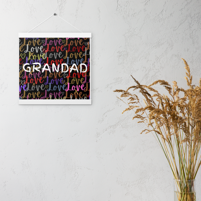 Grandad's Love Memory Poster - Personalized Artwork