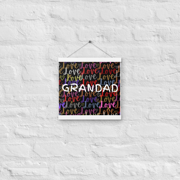 Grandad's Love Memory Poster - Personalized Artwork