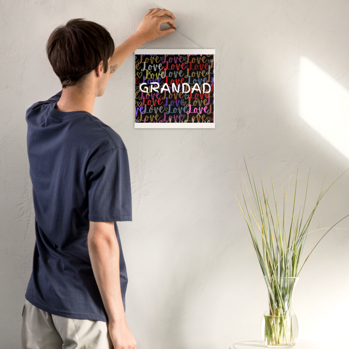 Grandad's Love Memory Poster - Personalized Artwork