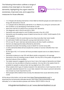 Navigating Dementia Facts & Figures