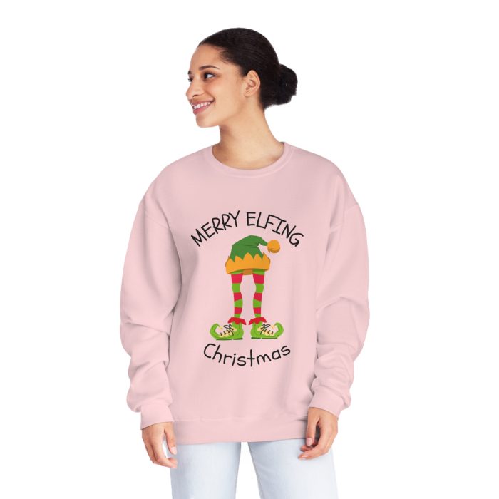 Merry Elfing Christmas  - Unisex NuBlend® Crewneck Sweatshirt - Image 6