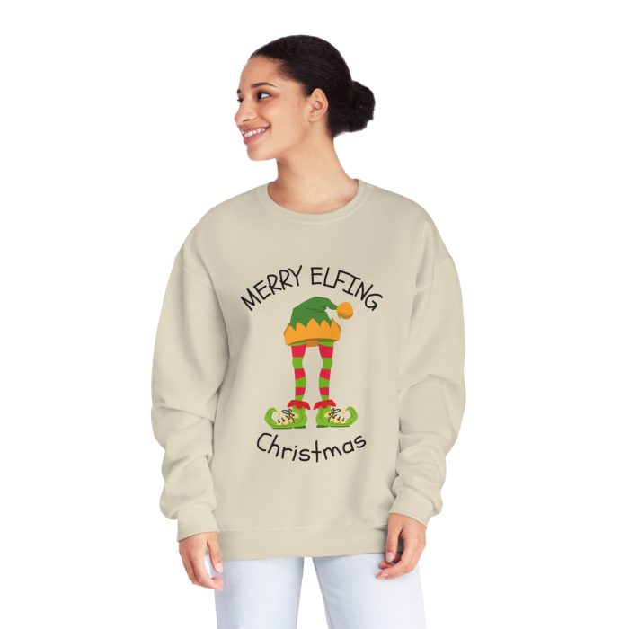 Merry Elfing Christmas  - Unisex NuBlend® Crewneck Sweatshirt - Image 10