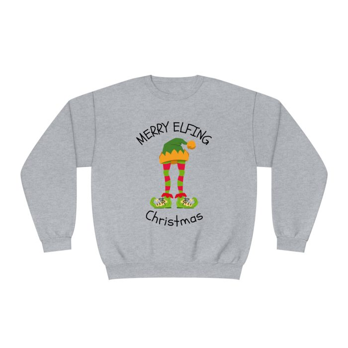 Merry Elfing Christmas  - Unisex NuBlend® Crewneck Sweatshirt - Image 3